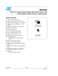 Datasheet M25PE80-VMP6P manufacturer STMicroelectronics